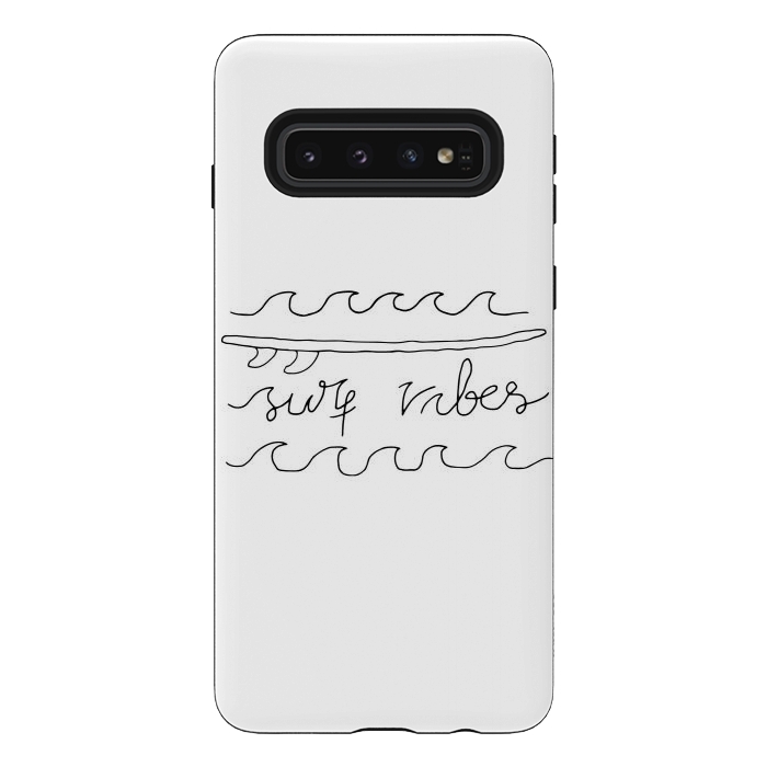 Galaxy S10 StrongFit Surf Vibes Typo 2 by Afif Quilimo