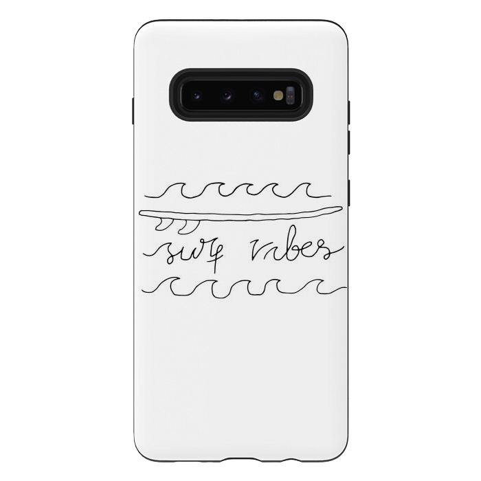 Galaxy S10 plus StrongFit Surf Vibes Typo 2 by Afif Quilimo