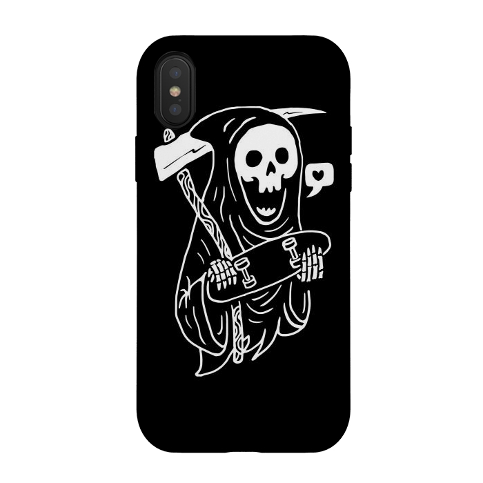 iPhone Xs / X StrongFit Grim Skater 2 by Afif Quilimo