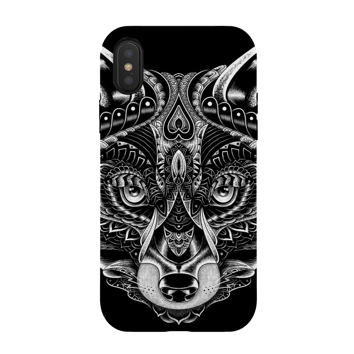iPhone Xs / X StrongFit Fox Ornate by Afif Quilimo