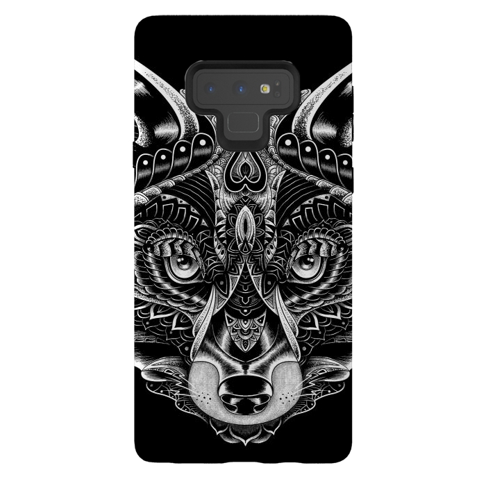 Galaxy Note 9 StrongFit Fox Ornate by Afif Quilimo