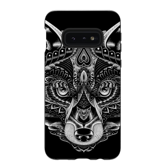 Galaxy S10e StrongFit Fox Ornate by Afif Quilimo