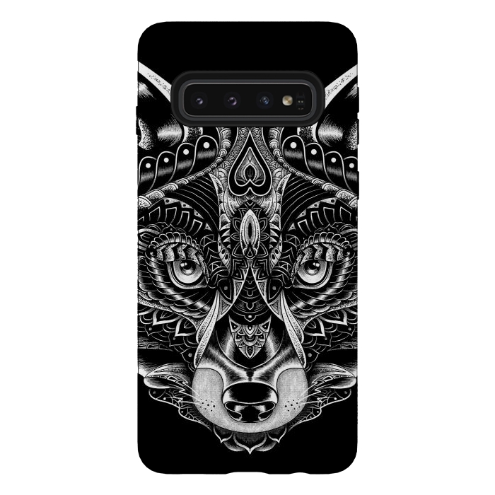 Galaxy S10 StrongFit Fox Ornate by Afif Quilimo