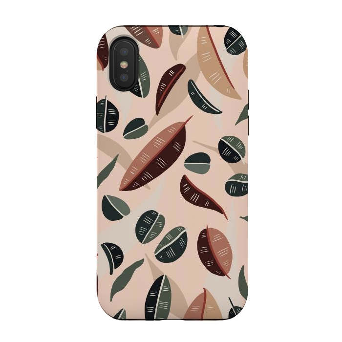 iPhone Xs / X StrongFit Botanical leaves fall by Mmartabc