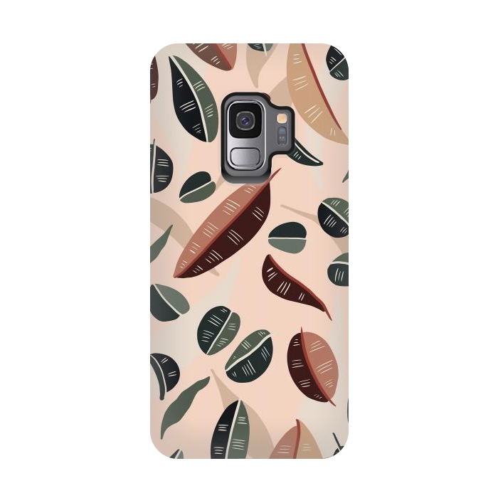 Galaxy S9 StrongFit Botanical leaves fall by Mmartabc