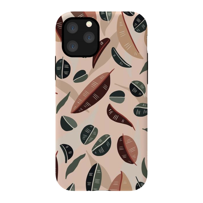 iPhone 11 Pro StrongFit Botanical leaves fall by Mmartabc