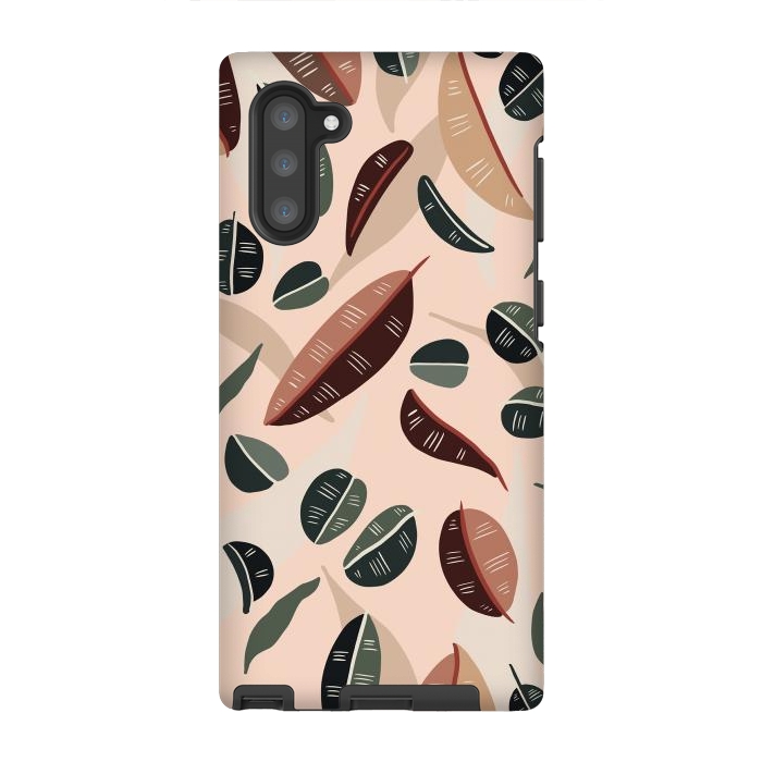 Galaxy Note 10 StrongFit Botanical leaves fall by Mmartabc