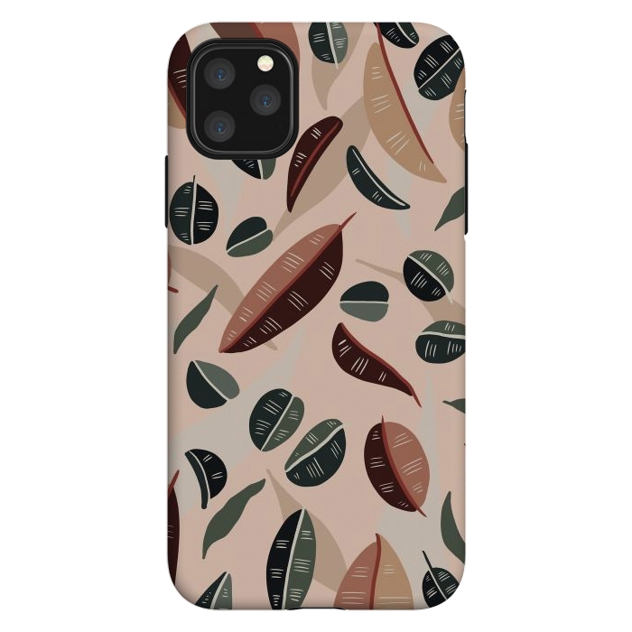 iPhone 11 Pro Max StrongFit Botanical leaves fall by Mmartabc