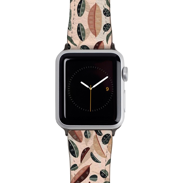 Watch 38mm / 40mm Strap PU leather Botanical leaves fall by Mmartabc