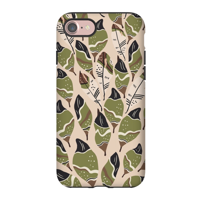 iPhone 7 StrongFit Feather bohemian green by Mmartabc