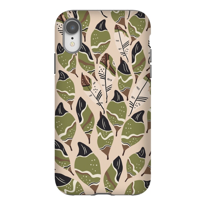 iPhone Xr StrongFit Feather bohemian green by Mmartabc