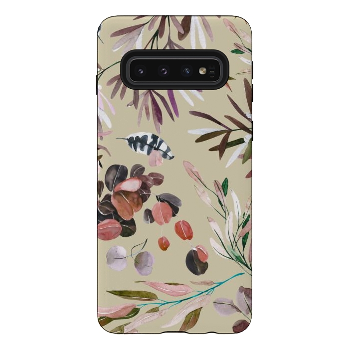 Galaxy S10 StrongFit Shirley Meadow Colorful by Mmartabc