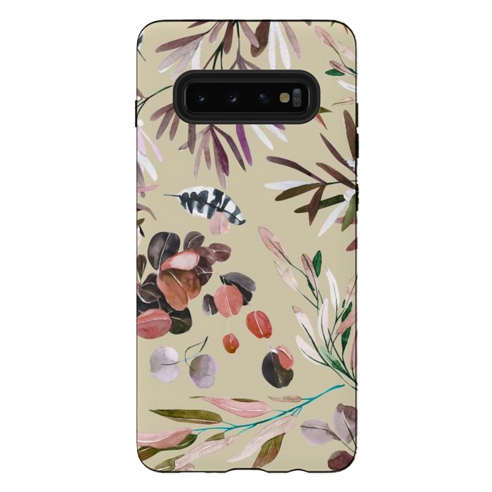 Galaxy S10 plus StrongFit Shirley Meadow Colorful by Mmartabc