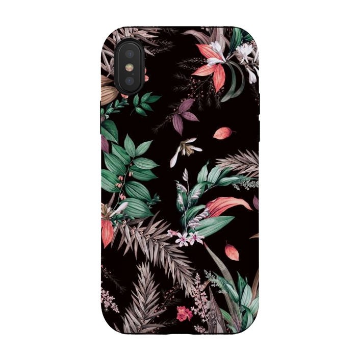 iPhone Xs / X StrongFit Vibrant exotic bouquets by Mmartabc