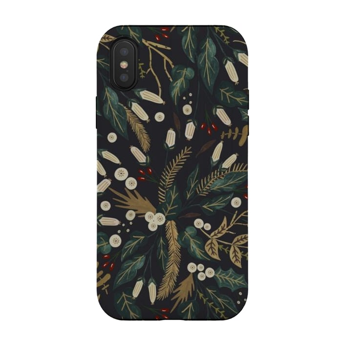iPhone Xs / X StrongFit Dark nature holiday by Mmartabc