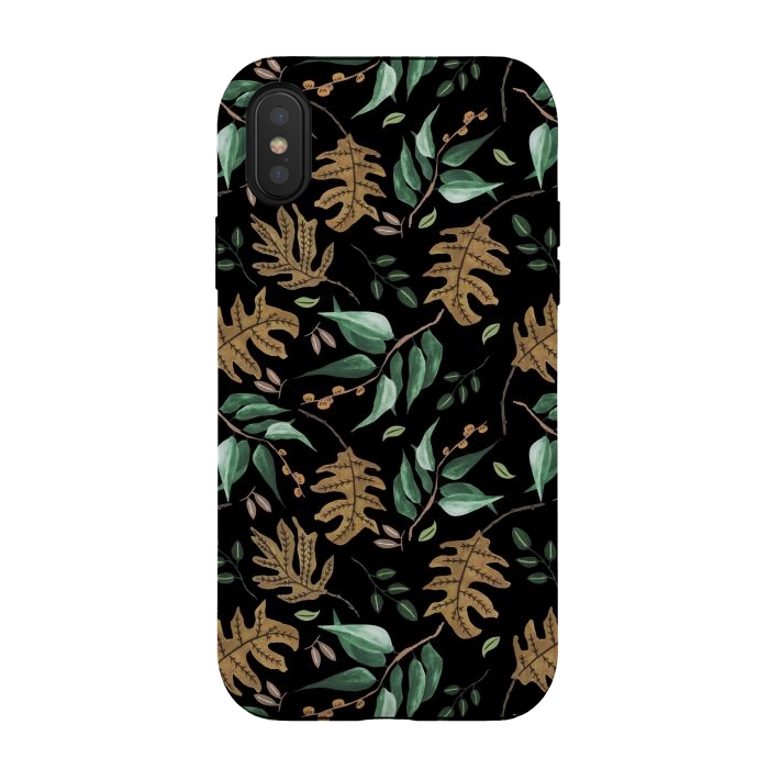 iPhone Xs / X StrongFit Fall of fall leaves III by Mmartabc