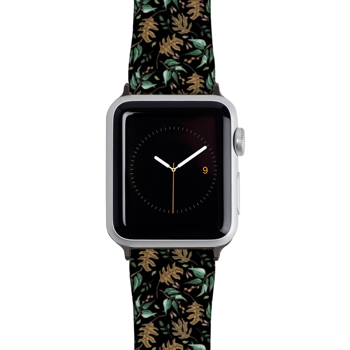Watch 42mm / 44mm Strap PU leather Fall of fall leaves III by Mmartabc