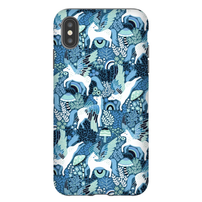 iPhone Xs Max StrongFit Blue Pegasi  by Tigatiga