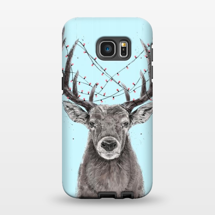 Galaxy S7 EDGE StrongFit Xmas deer by Balazs Solti