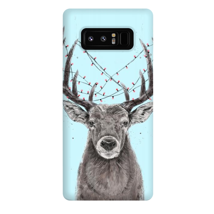 Galaxy Note 8 StrongFit Xmas deer by Balazs Solti