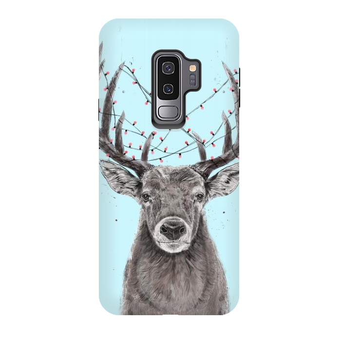 Galaxy S9 plus StrongFit Xmas deer by Balazs Solti