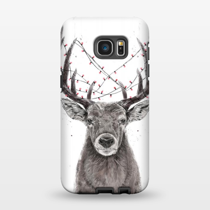 Galaxy S7 EDGE StrongFit Xmas deer II by Balazs Solti