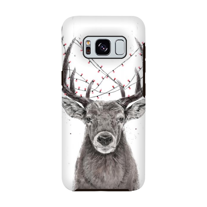 Galaxy S8 StrongFit Xmas deer II by Balazs Solti