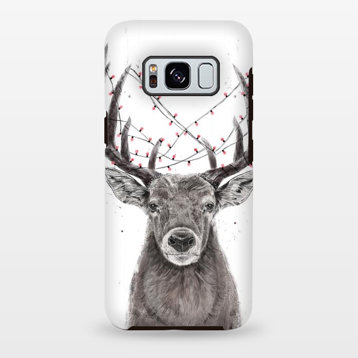 Galaxy S8 plus StrongFit Xmas deer II by Balazs Solti