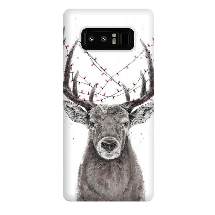 Galaxy Note 8 StrongFit Xmas deer II by Balazs Solti