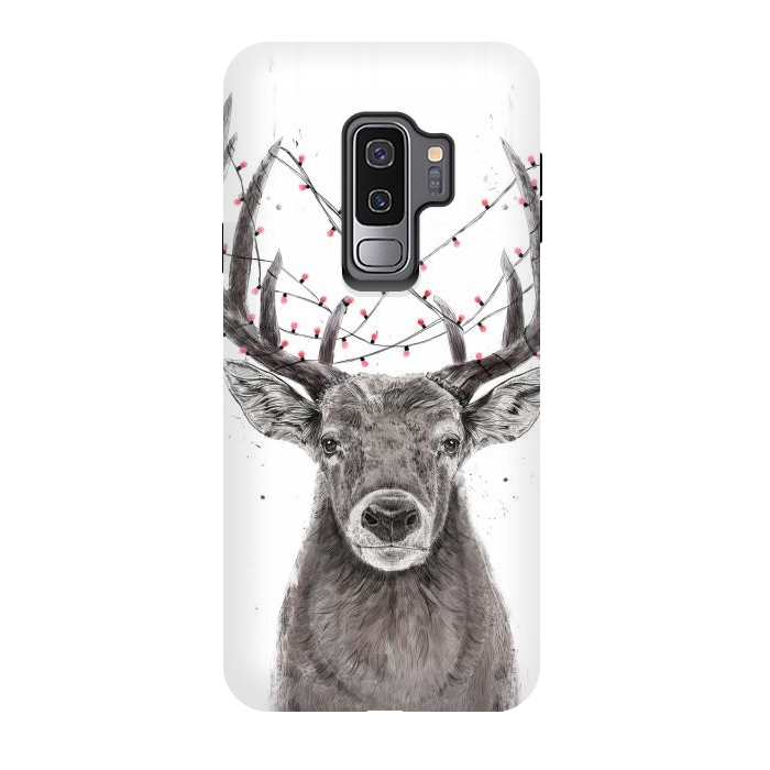 Galaxy S9 plus StrongFit Xmas deer II by Balazs Solti