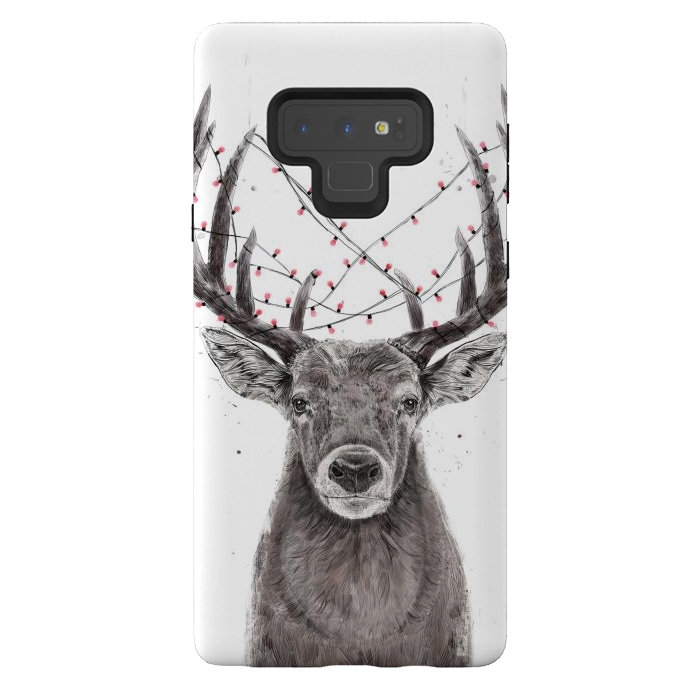Galaxy Note 9 StrongFit Xmas deer II by Balazs Solti