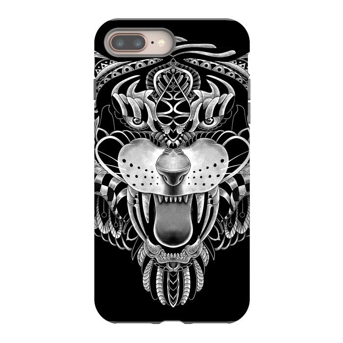 iPhone 7 plus StrongFit Tiger Ornate by Afif Quilimo