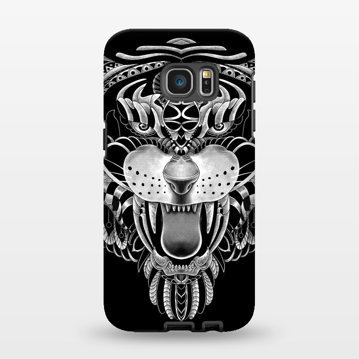 Galaxy S7 EDGE StrongFit Tiger Ornate by Afif Quilimo