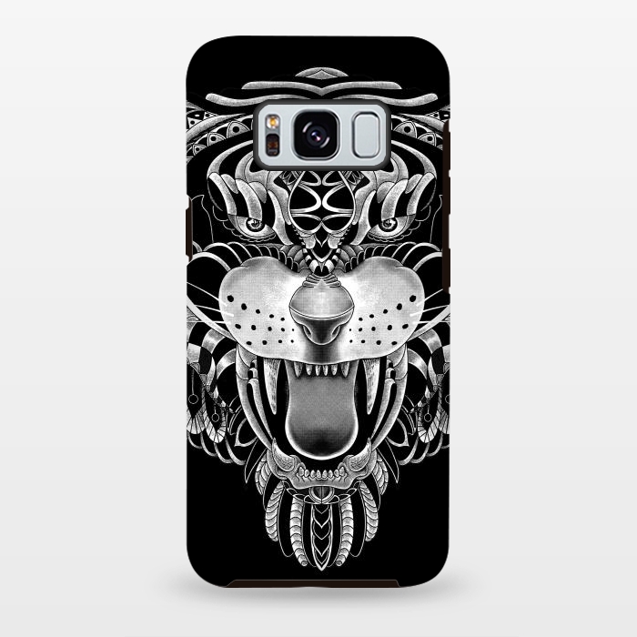 Galaxy S8 plus StrongFit Tiger Ornate by Afif Quilimo