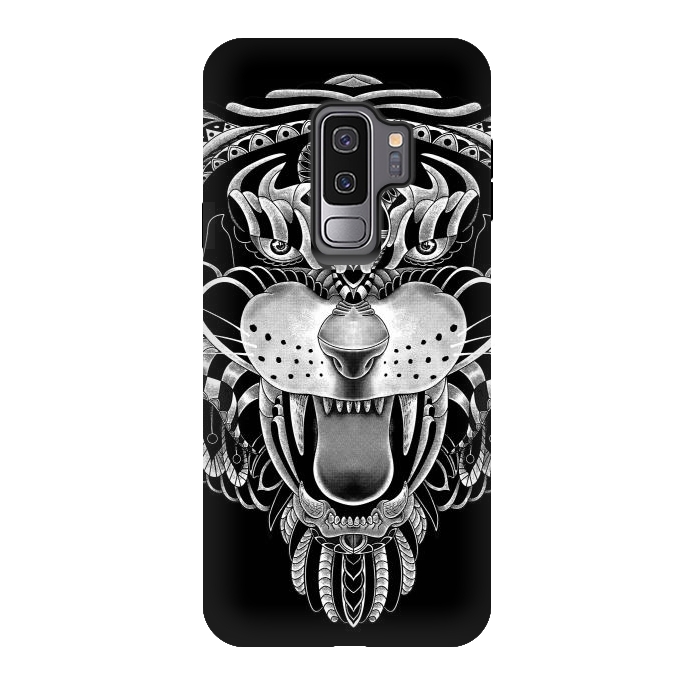 Galaxy S9 plus StrongFit Tiger Ornate by Afif Quilimo