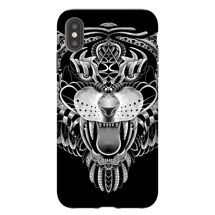 iPhone Xs Max StrongFit Tiger Ornate by Afif Quilimo