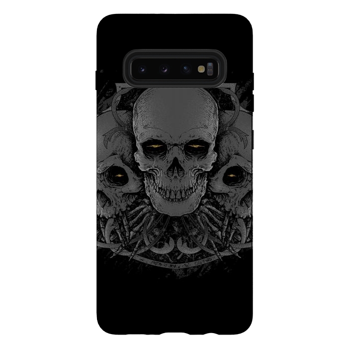 Galaxy S10 plus StrongFit 3 Skull by Afif Quilimo