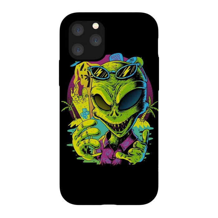iPhone 11 Pro StrongFit Alien Summer Vibes (Dark) by Afif Quilimo