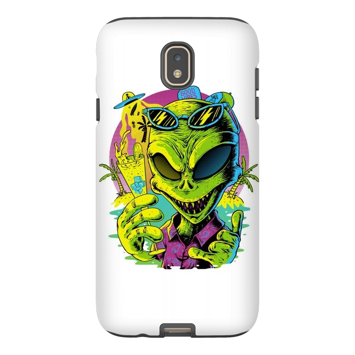 Galaxy J7 StrongFit Alien Summer Vibes (White) by Afif Quilimo