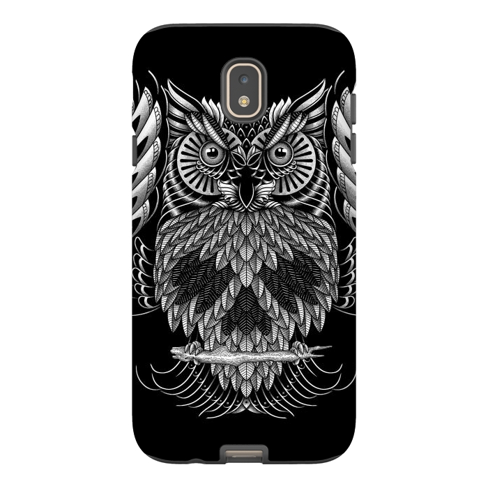 Galaxy J7 StrongFit Owl Skull Ornate (Dark) by Afif Quilimo