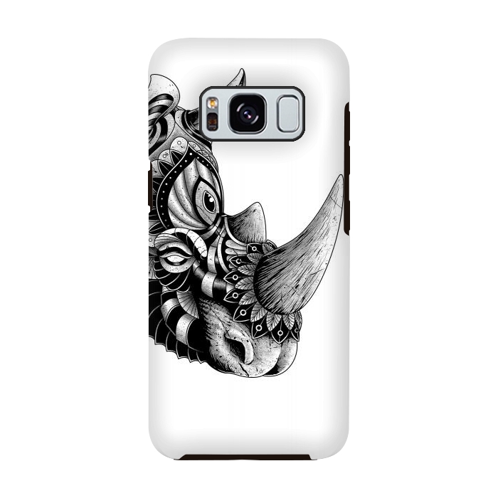 Galaxy S8 StrongFit Rhino Ornate(White) by Afif Quilimo