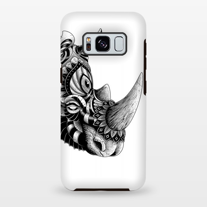 Galaxy S8 plus StrongFit Rhino Ornate(White) by Afif Quilimo