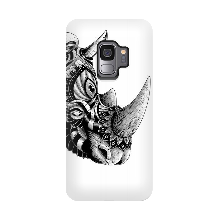 Galaxy S9 StrongFit Rhino Ornate(White) by Afif Quilimo