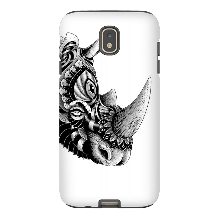 Galaxy J7 StrongFit Rhino Ornate(White) by Afif Quilimo