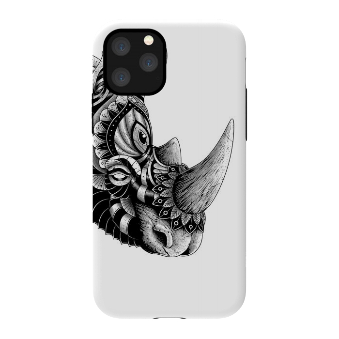 iPhone 11 Pro StrongFit Rhino Ornate(White) by Afif Quilimo