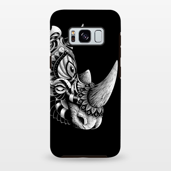 Galaxy S8 plus StrongFit Rhino Ornate (Black) by Afif Quilimo