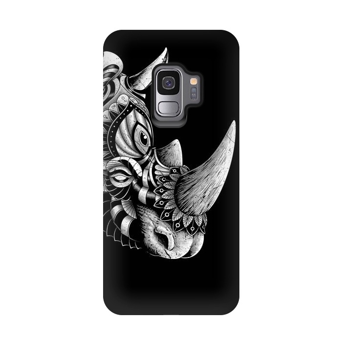 Galaxy S9 StrongFit Rhino Ornate (Black) by Afif Quilimo