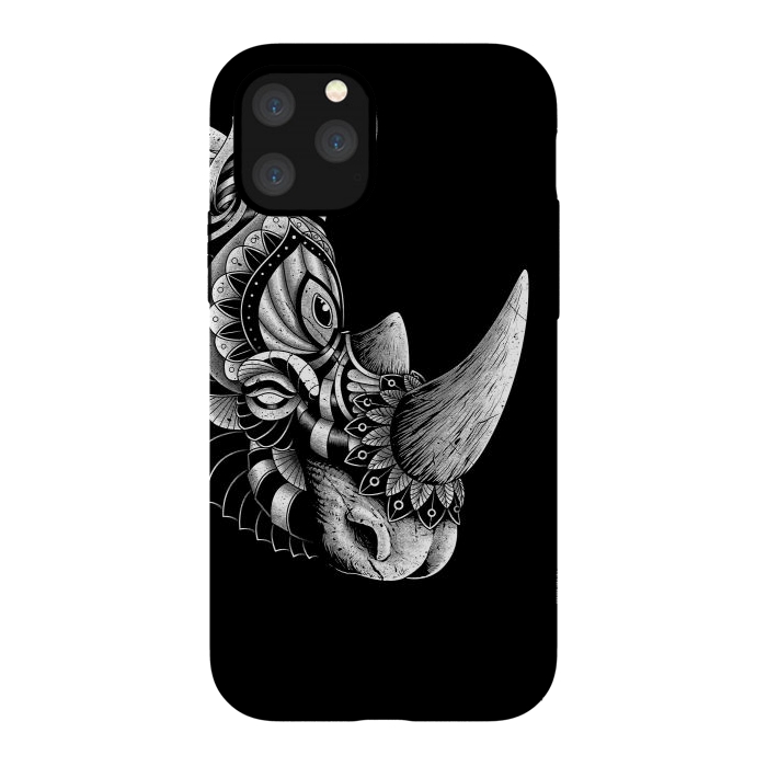 iPhone 11 Pro StrongFit Rhino Ornate (Black) by Afif Quilimo