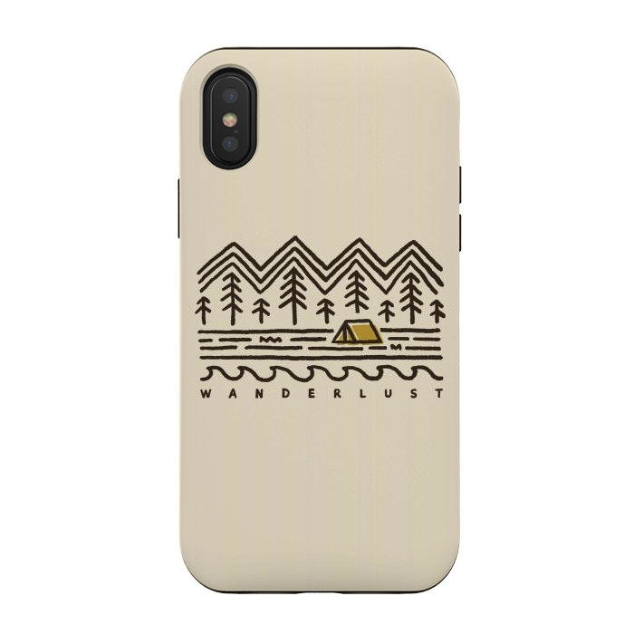 iPhone Xs / X StrongFit Wanderlust by Afif Quilimo