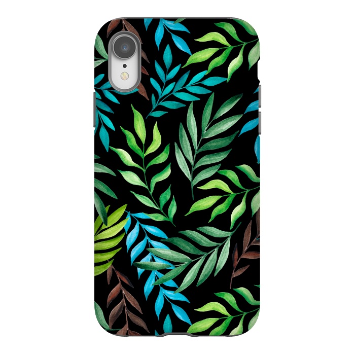 iPhone Xr StrongFit Tropical leaves by Julia Badeeva